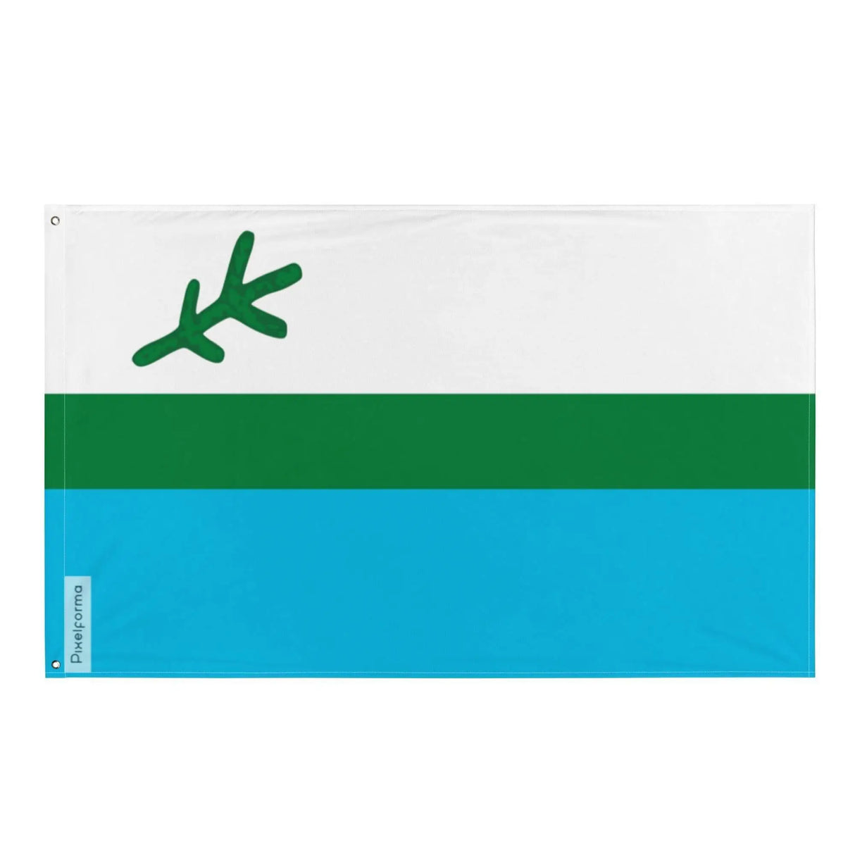 Drapeau labrador polyester résistant œillets à gauche