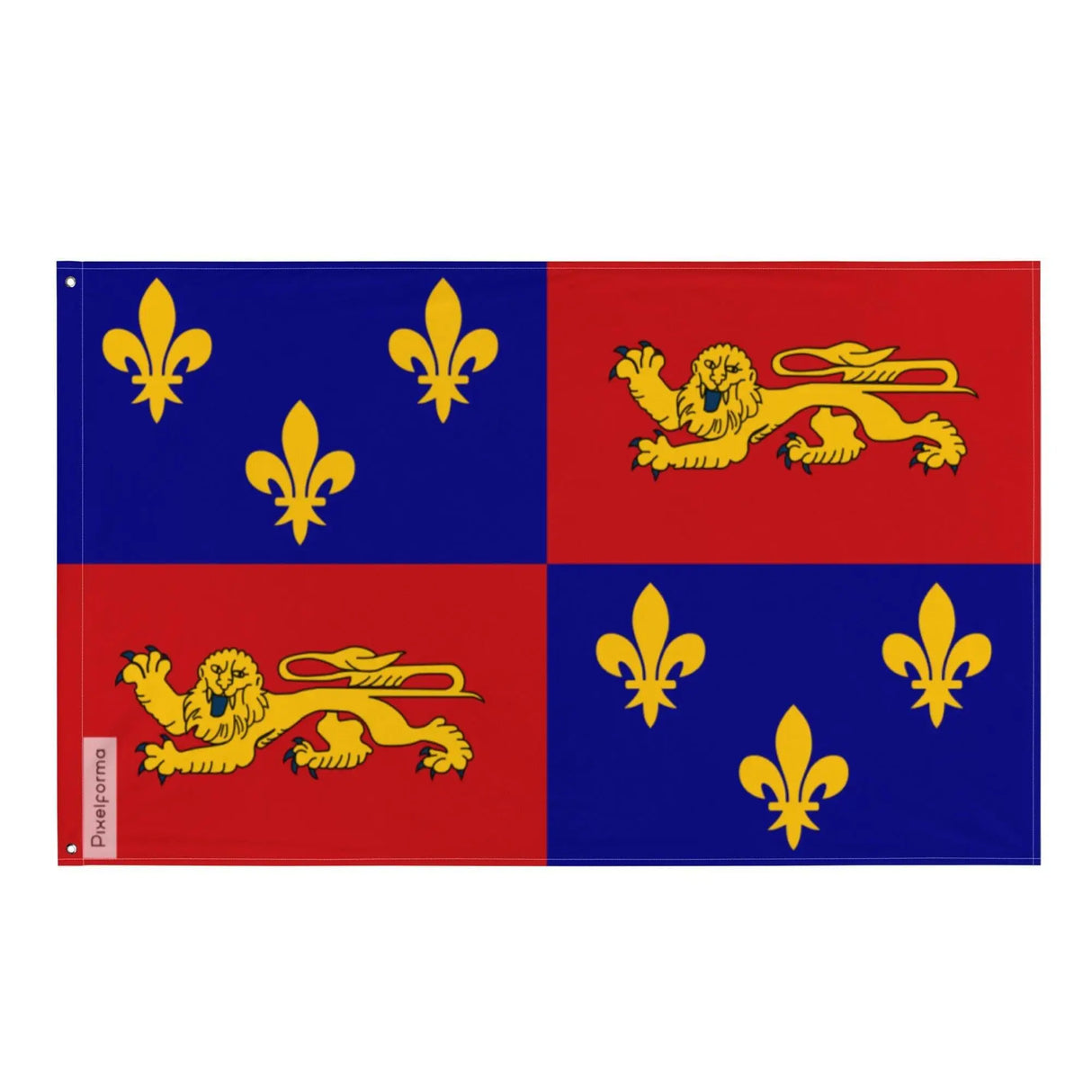 Drapeau landes polyester résistant double ourlet œillets à gauche