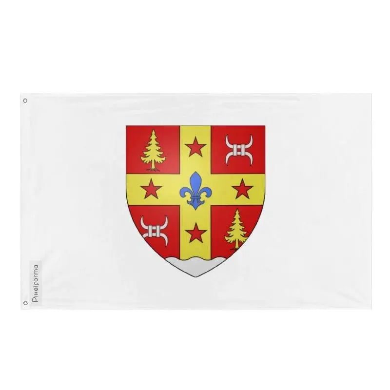 Drapeau lebel-sur-quévillon polyester œillets à gauche