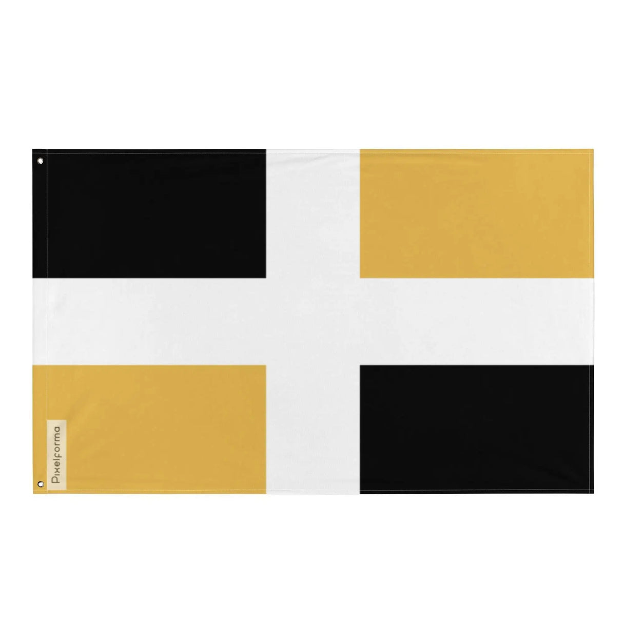 Drapeau lévis polyester résistant avec œillets à gauche