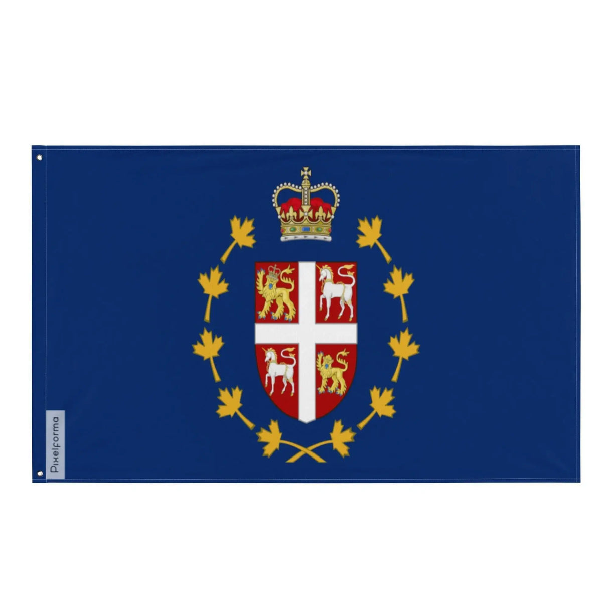 Drapeau lieutenant-gouverneur terre-neuve polyester œillets