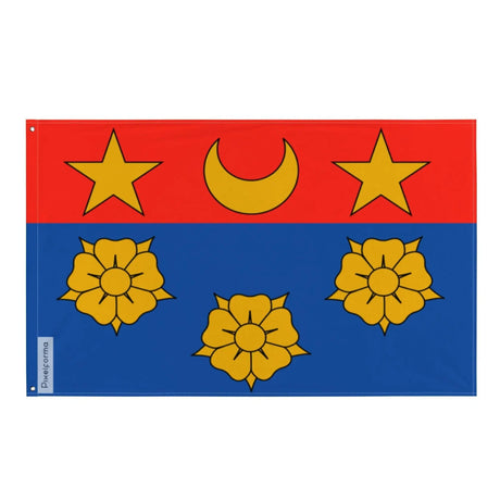 Drapeau longueuil polyester résistant œillets à gauche