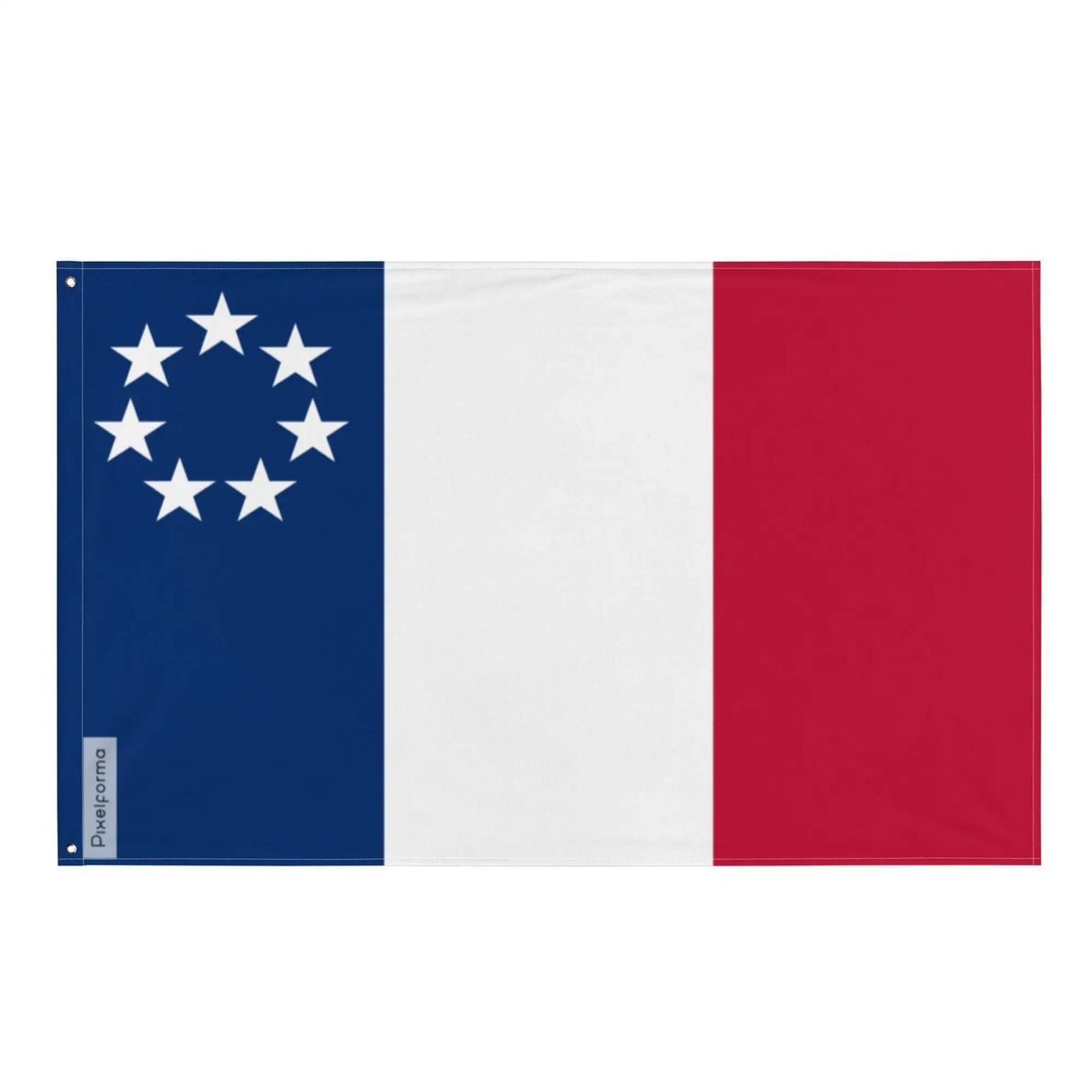 Drapeau louisiane 1861 polyester résistant œillets à gauche