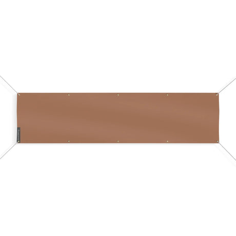Drapeau marron france polyester résistant 10 œillets