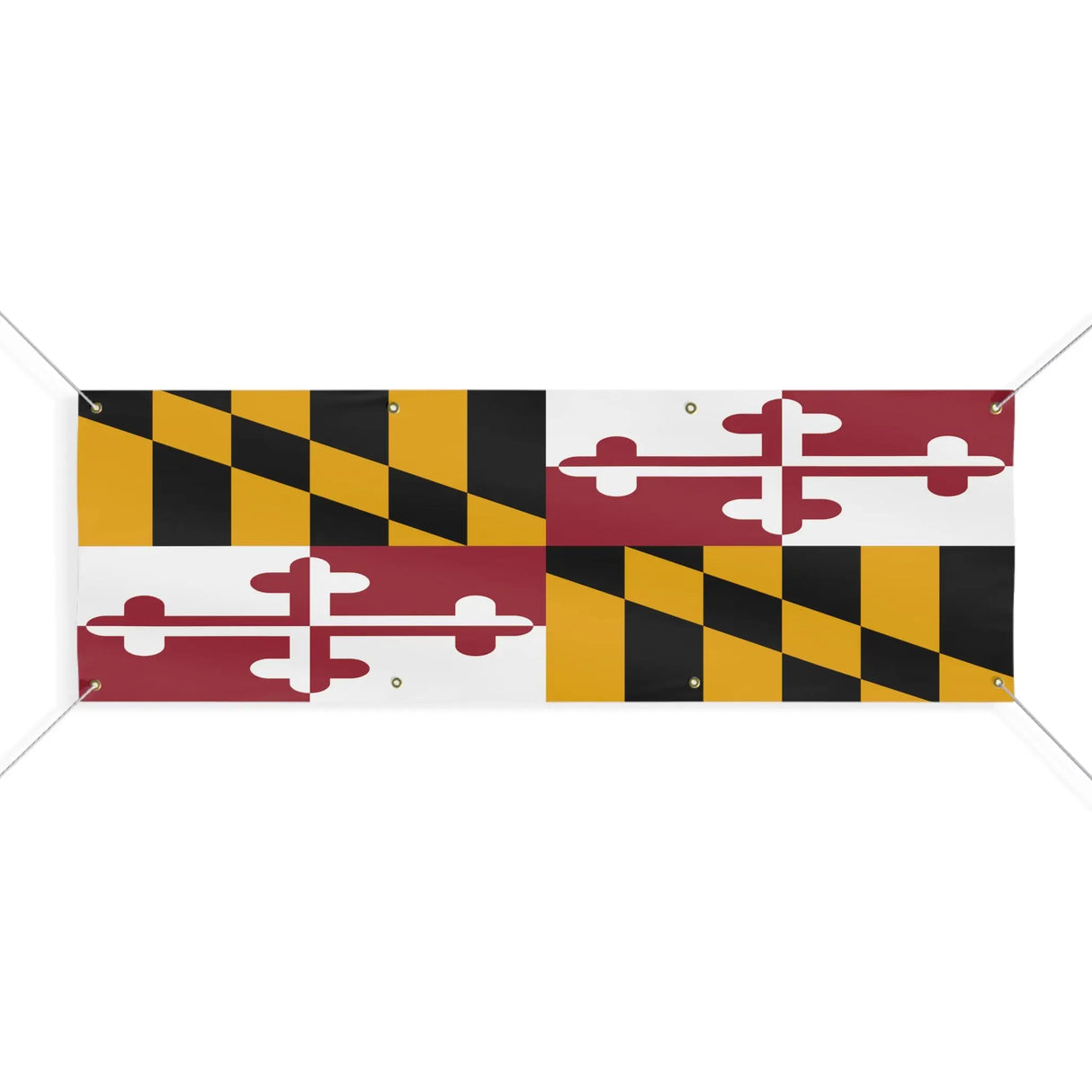 Drapeau maryland polyester résistant aux intempéries œillets