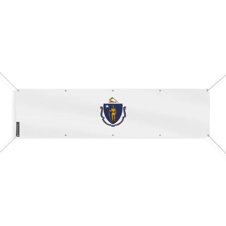 Drapeau massachusetts polyester résistant aux intempéries