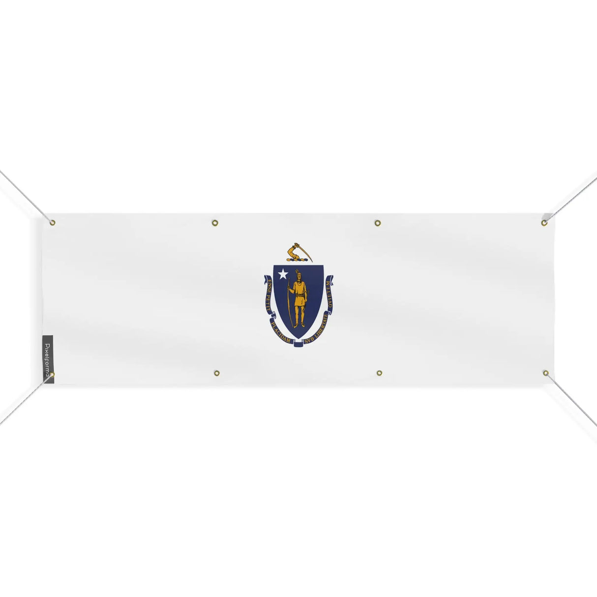 Drapeau massachusetts polyester résistant aux intempéries