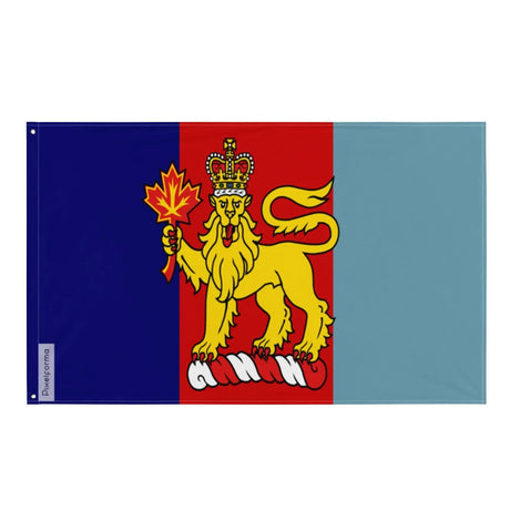 Drapeau mention élogieuse chef canada polyester œillets gauche