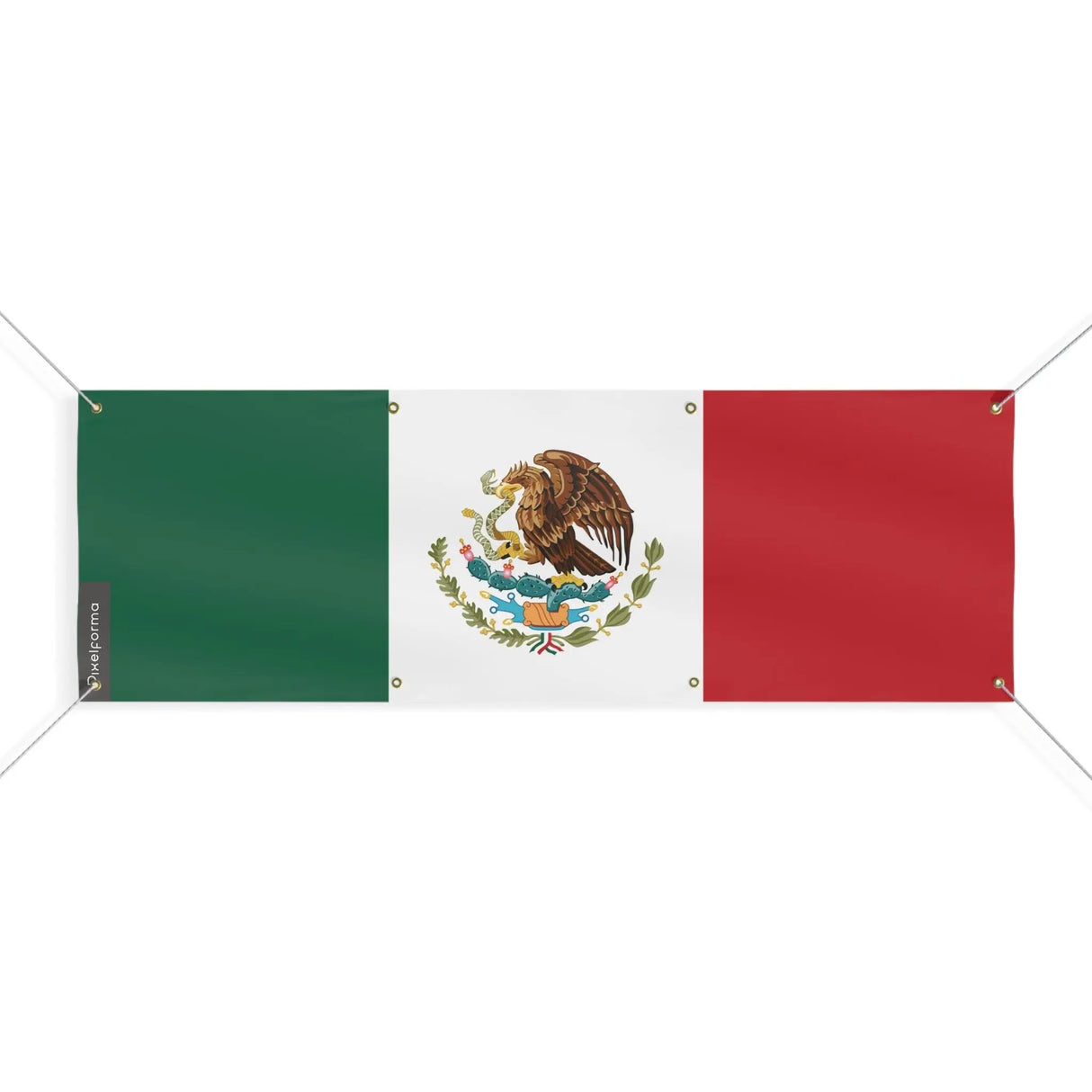 Drapeau mexique polyester résistant aux intempéries