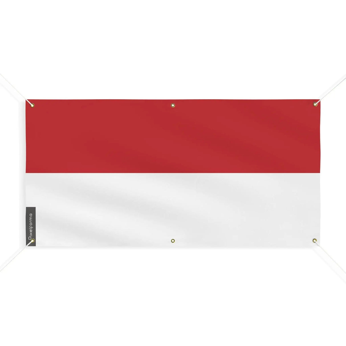 Drapeau monaco polyester résistant usage extérieur durable