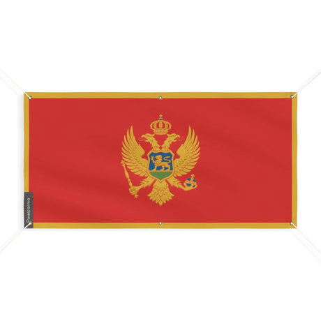Drapeau monténégro polyester résistant aux intempéries