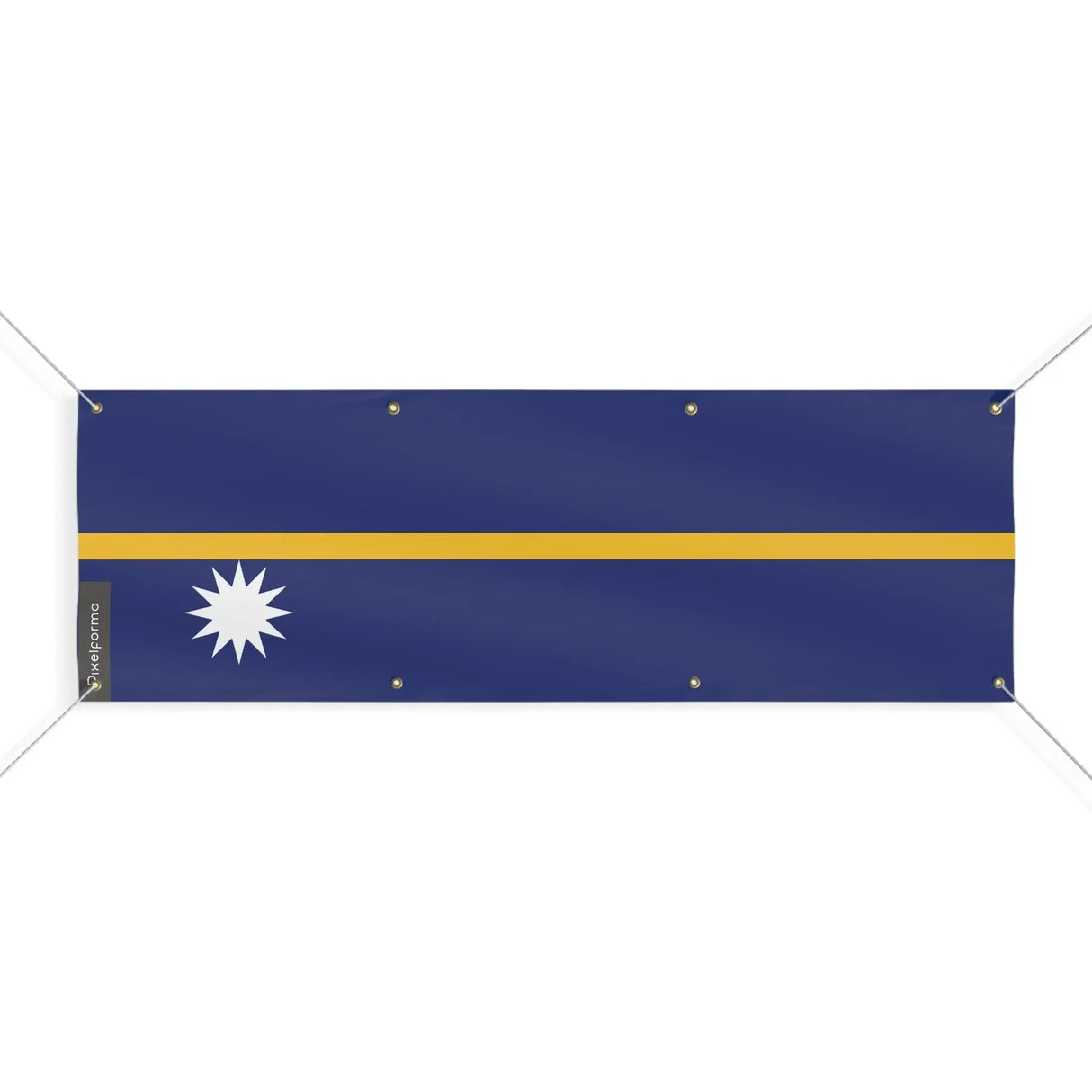 Drapeau nauru polyester résistant usage extérieur durable