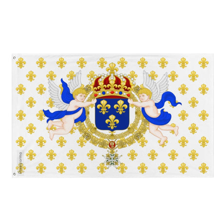 Drapeau navires louis xiv polyester œillets à gauche