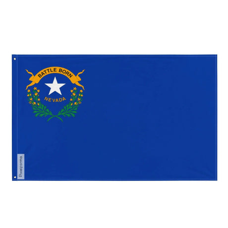 Drapeau nevada polyester résistant avec œillets à gauche