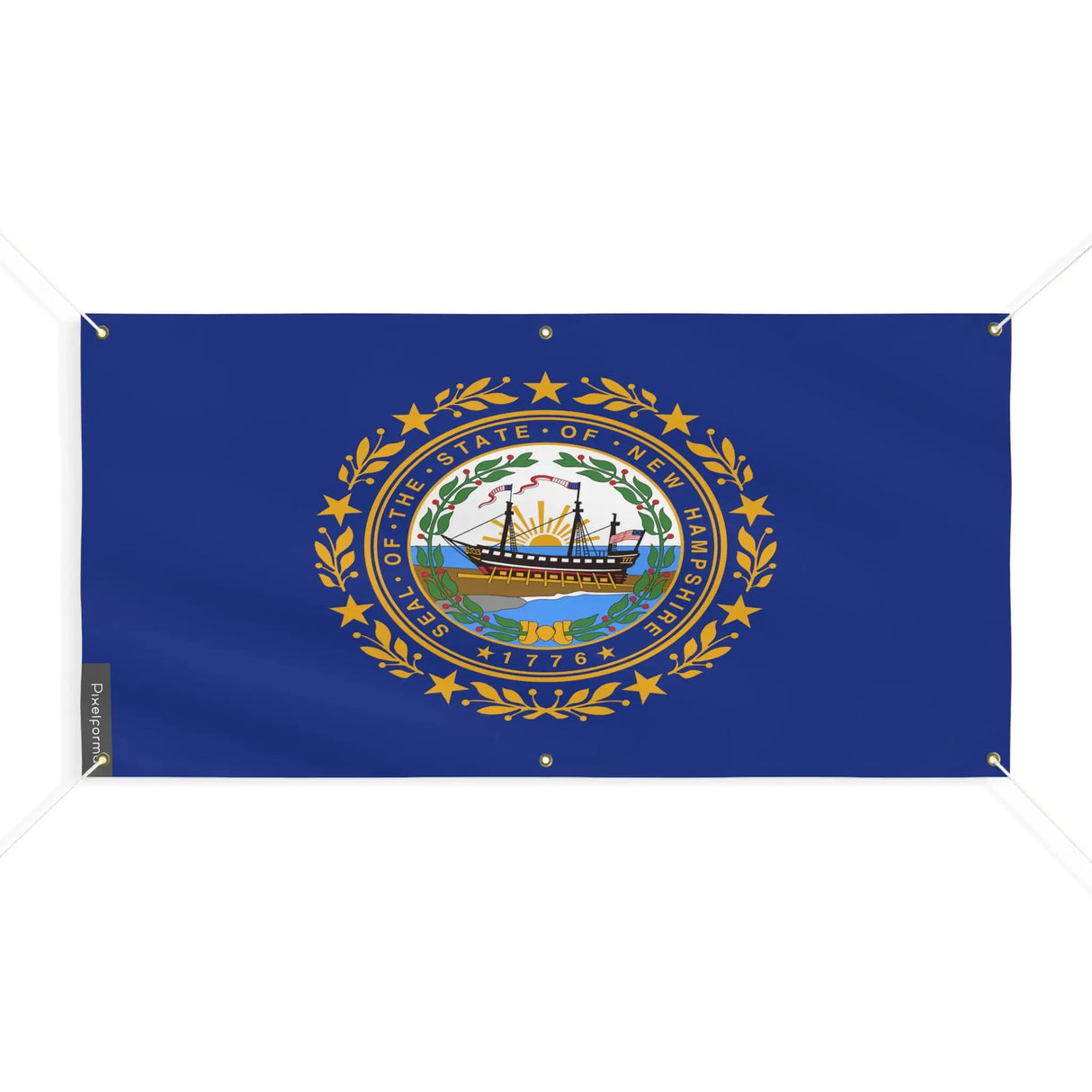 Drapeau new hampshire polyester résistant aux intempéries