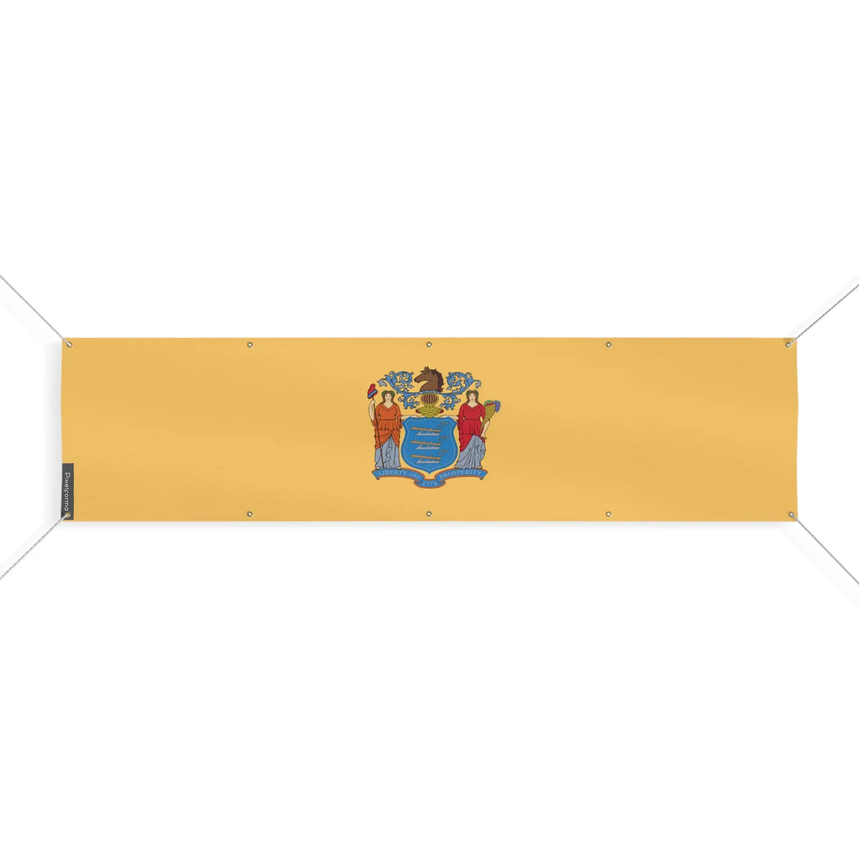 Drapeau new jersey polyester résistant aux intempéries