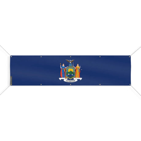 Drapeau new york polyester résistant aux intempéries œillets