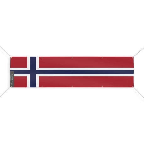 Drapeau norvège polyester résistant pour extérieur intempéries