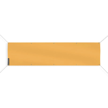 Drapeau orange clair polyester résistant pour extérieur