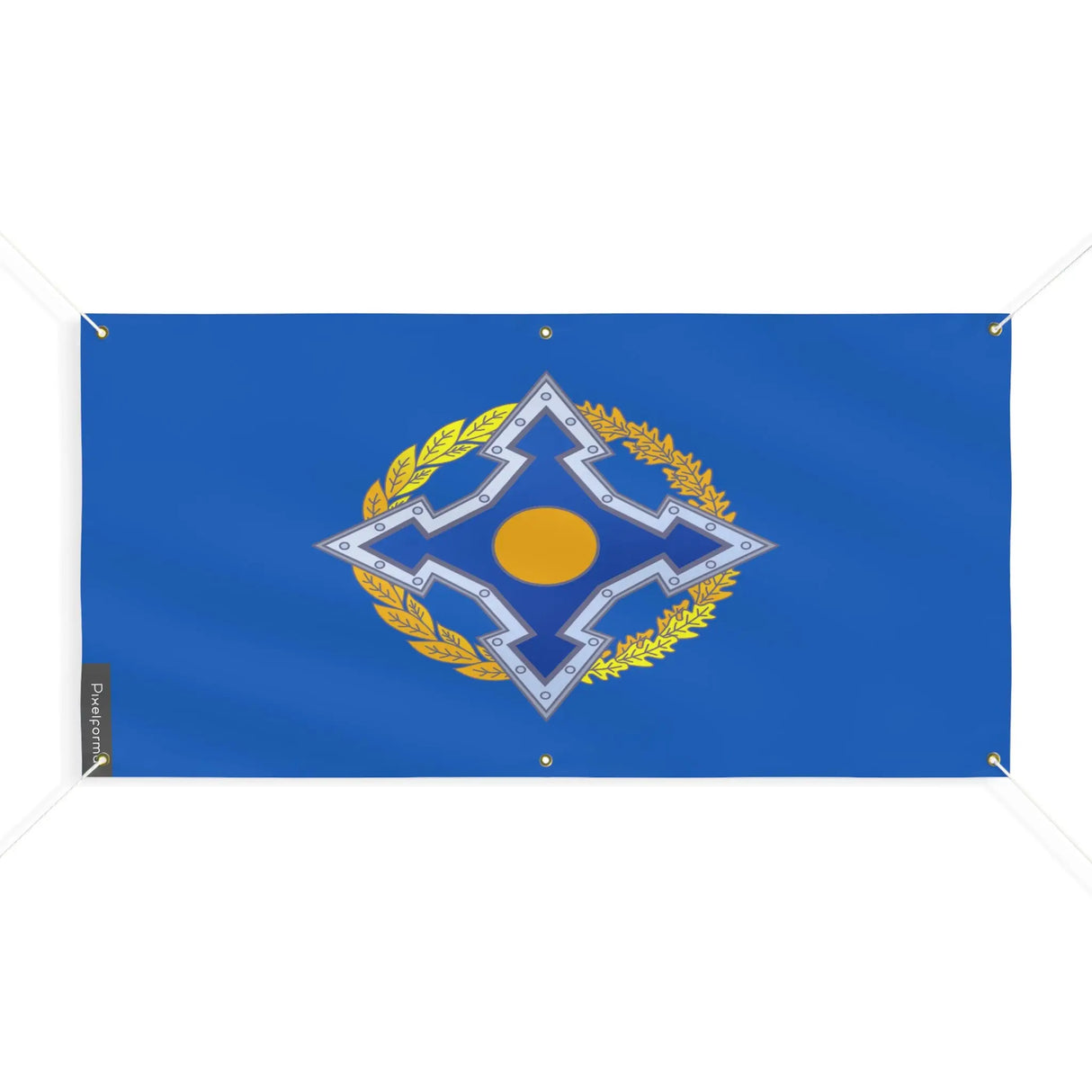 Drapeau organisation traité sécurité polyester résistant