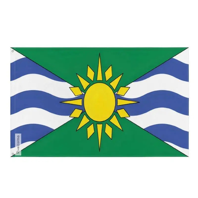 Drapeau orillia polyester résistant avec œillets à gauche