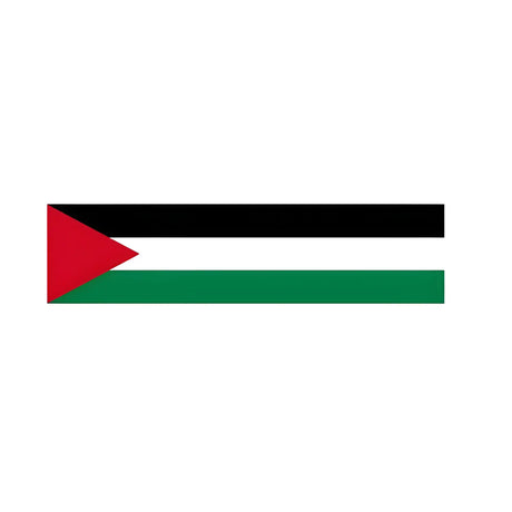 Drapeau palestine en polyester résistant avec œillets