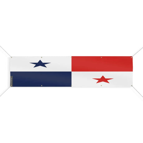 Drapeau panama en polyester résistant avec œillets renforcés