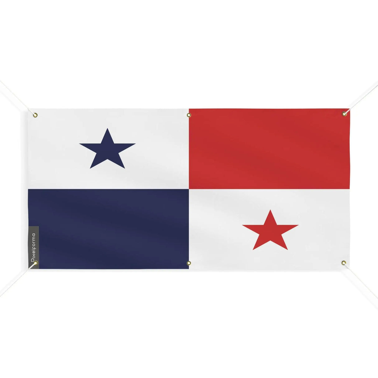 Drapeau panama polyester résistant avec œillets robustes