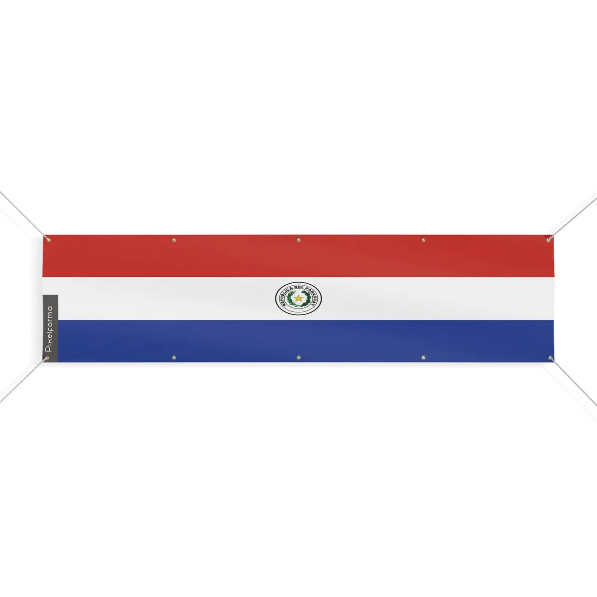Drapeau paraguay polyester résistant avec œillets renforcés