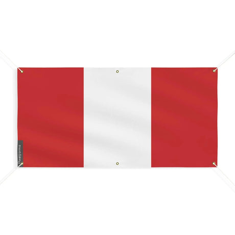 Drapeau pérou polyester résistant aux intempéries