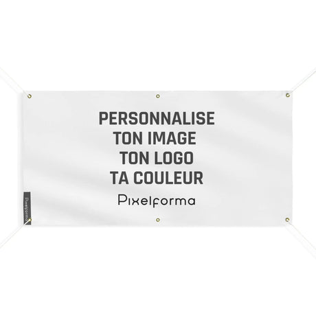 Drapeau personnalisé france polyester avec œillets renforcés