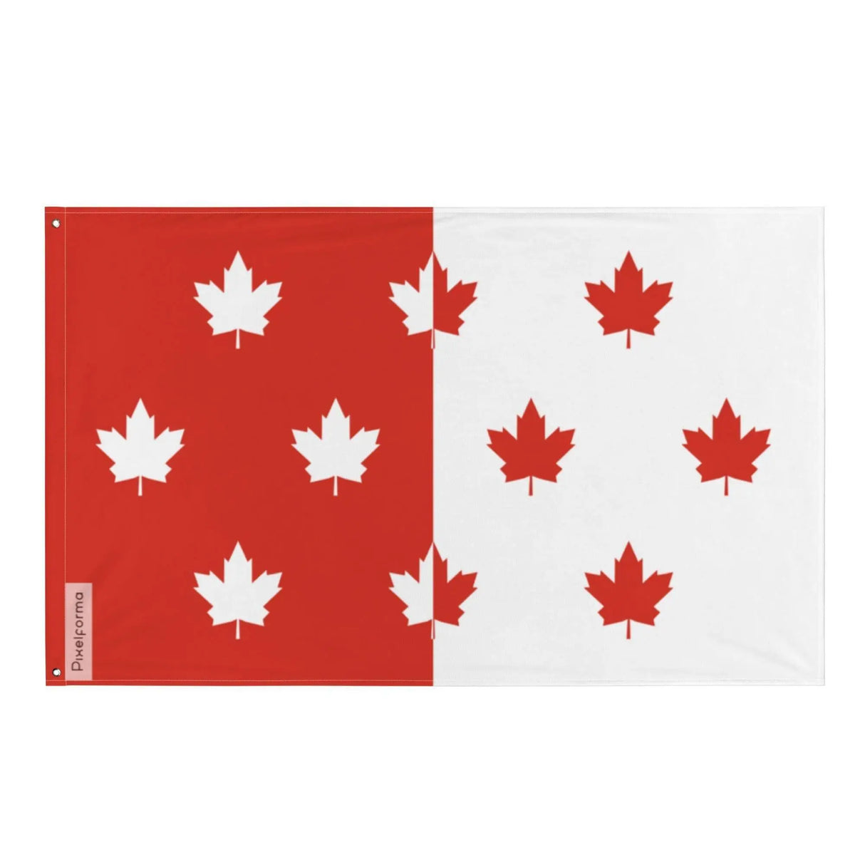 Drapeau proposition canada polyester résistant œillets à gauche