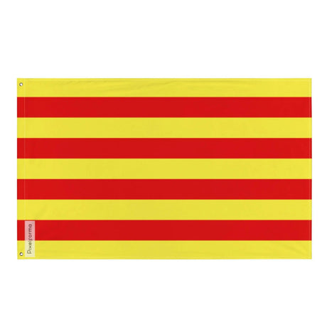 Drapeau pyrénées-orientales polyester avec œillets à gauche