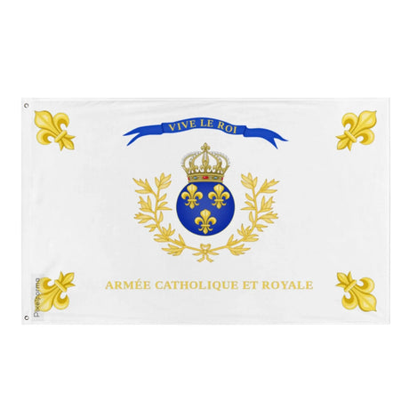 Drapeau régiment vendéen polyester à double ourlet résistant