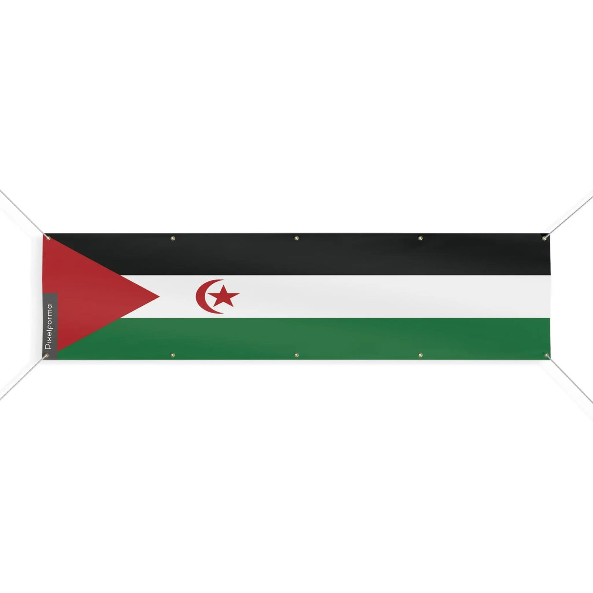 Drapeau république arabe sahraouie en polyester résistant