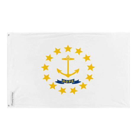 Drapeau rhode island polyester résistant avec œillets à gauche