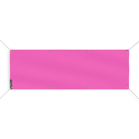 Drapeau rose résistant aux intempéries en polyester