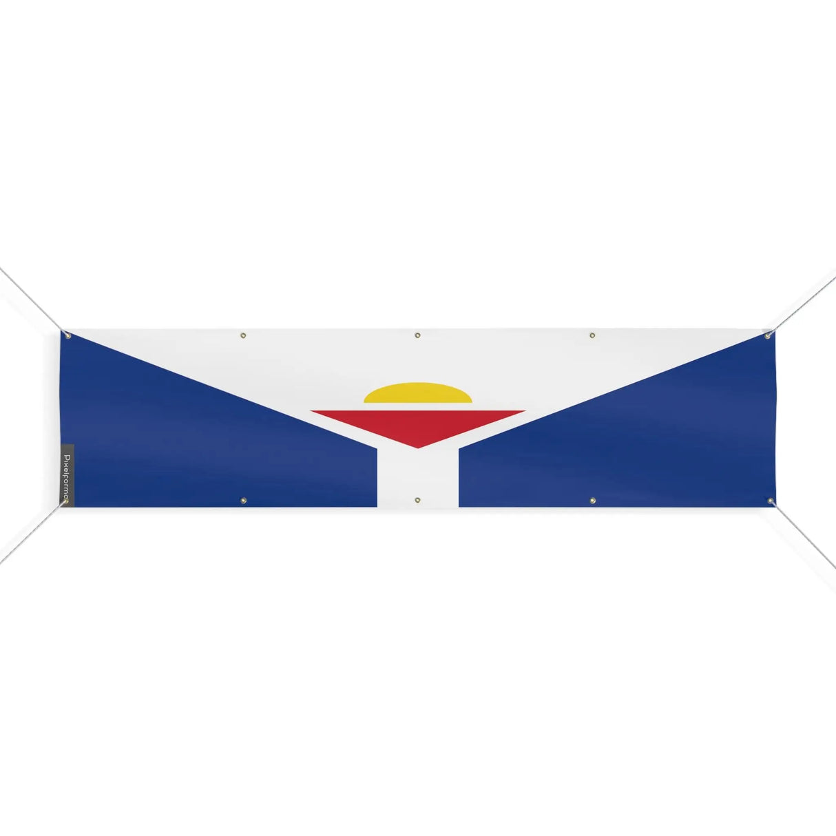 Drapeau saint-martin polyester résistant aux intempéries