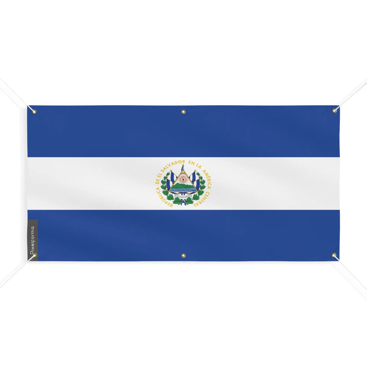 Drapeau salvador polyester résistant aux intempéries