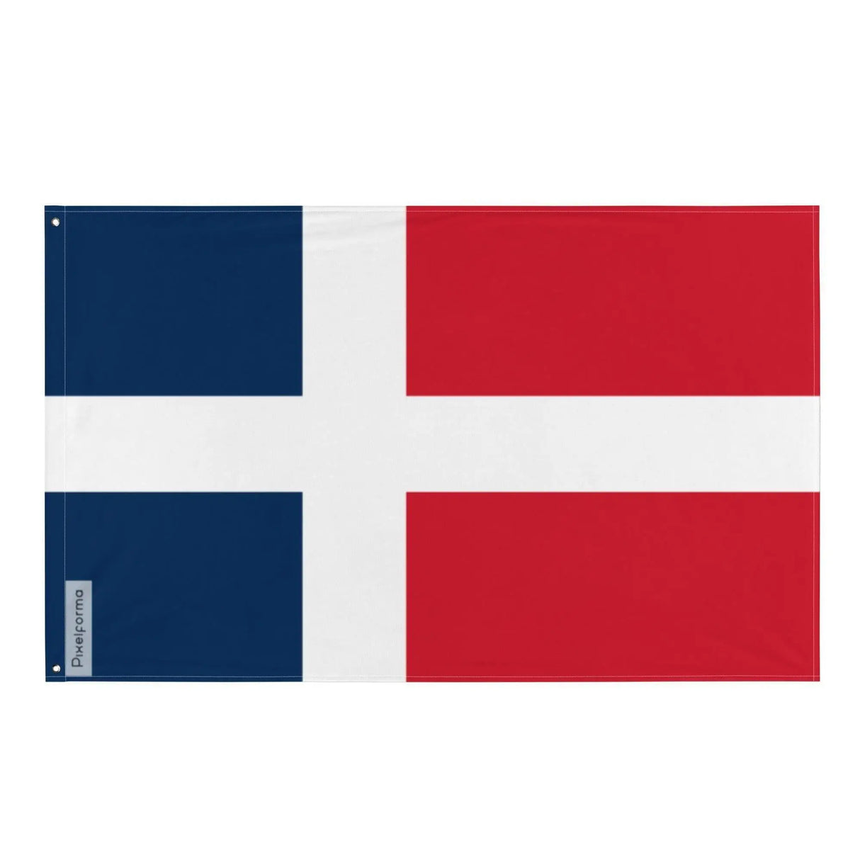 Drapeau sarre polyester résistant œillets à gauche