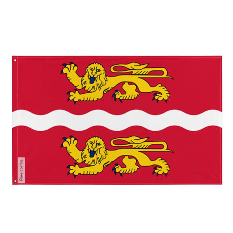 Drapeau seine-maritime polyester résistant double ourlet