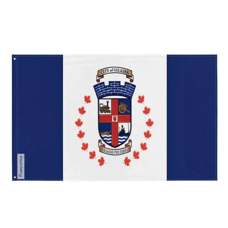 Drapeau selkirk polyester résistant œillets à gauche