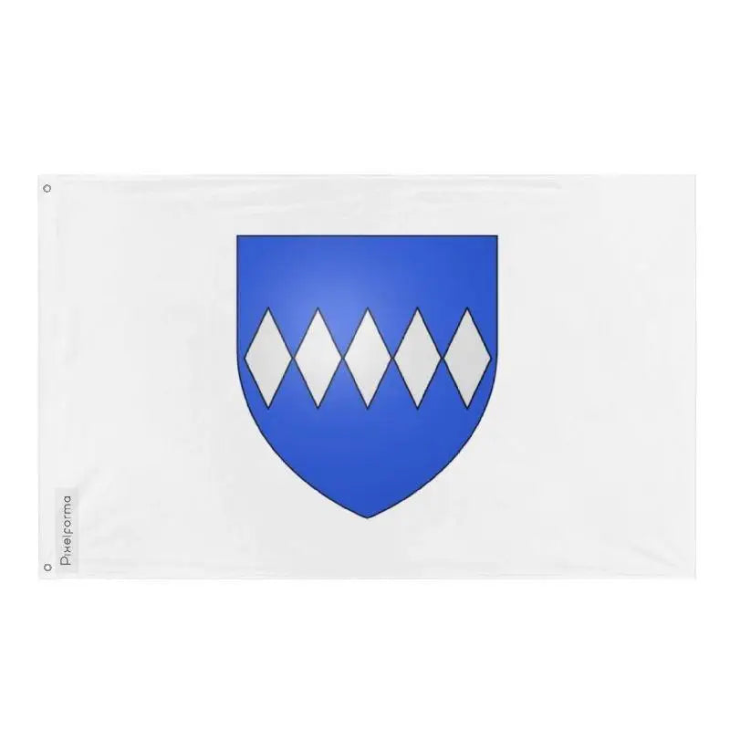 Drapeau senneterre polyester résistant œillets à gauche