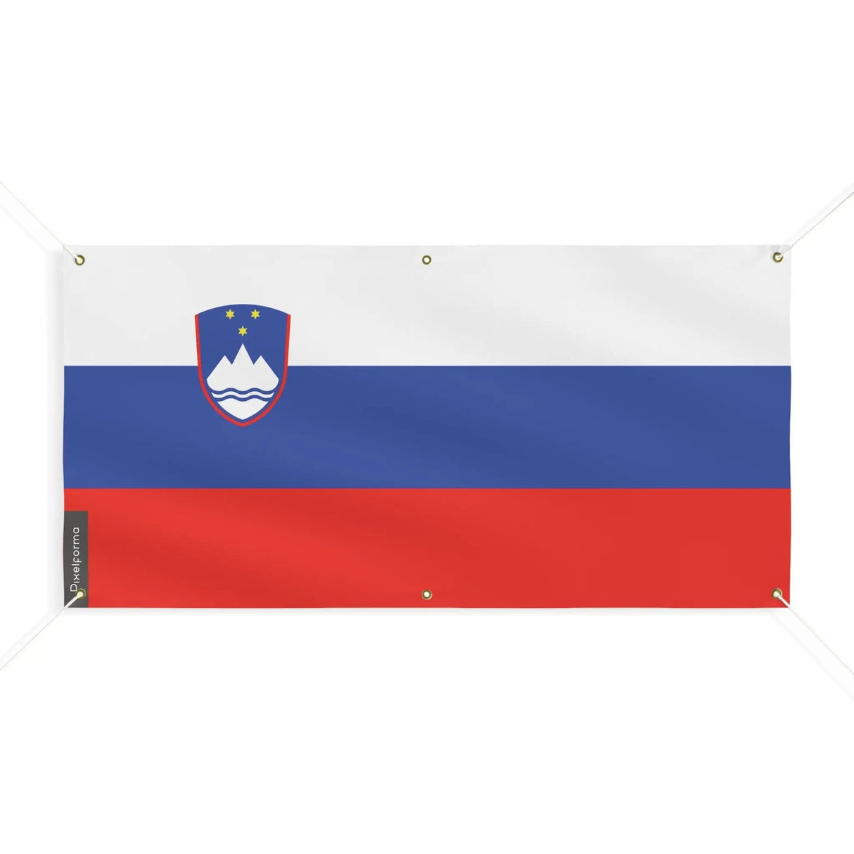 Drapeau slovénie polyester résistant aux intempéries
