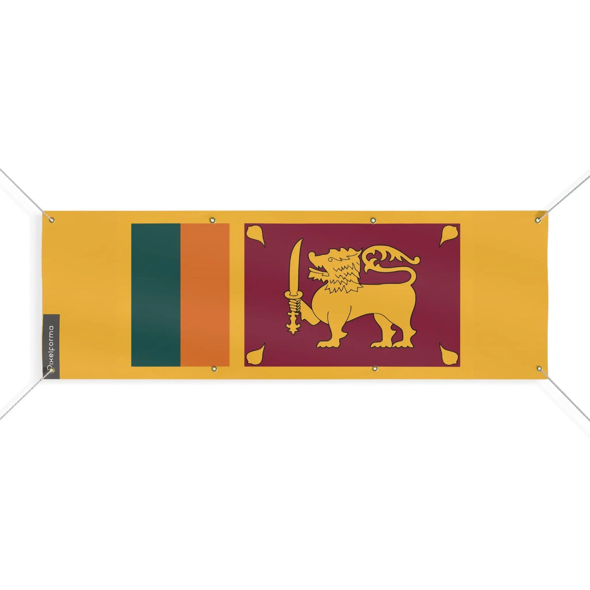 Drapeau sri lanka polyester résistant aux intempéries