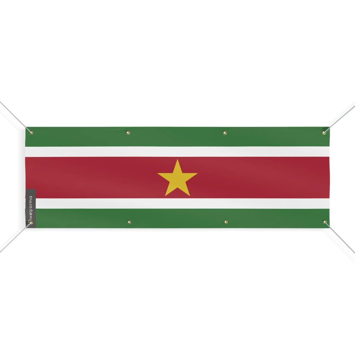 Drapeau suriname en polyester résistant usage extérieur