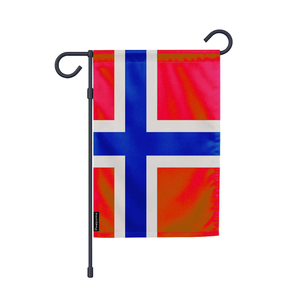 Drapeau svalbard jan mayen polyester couleurs vibrantes