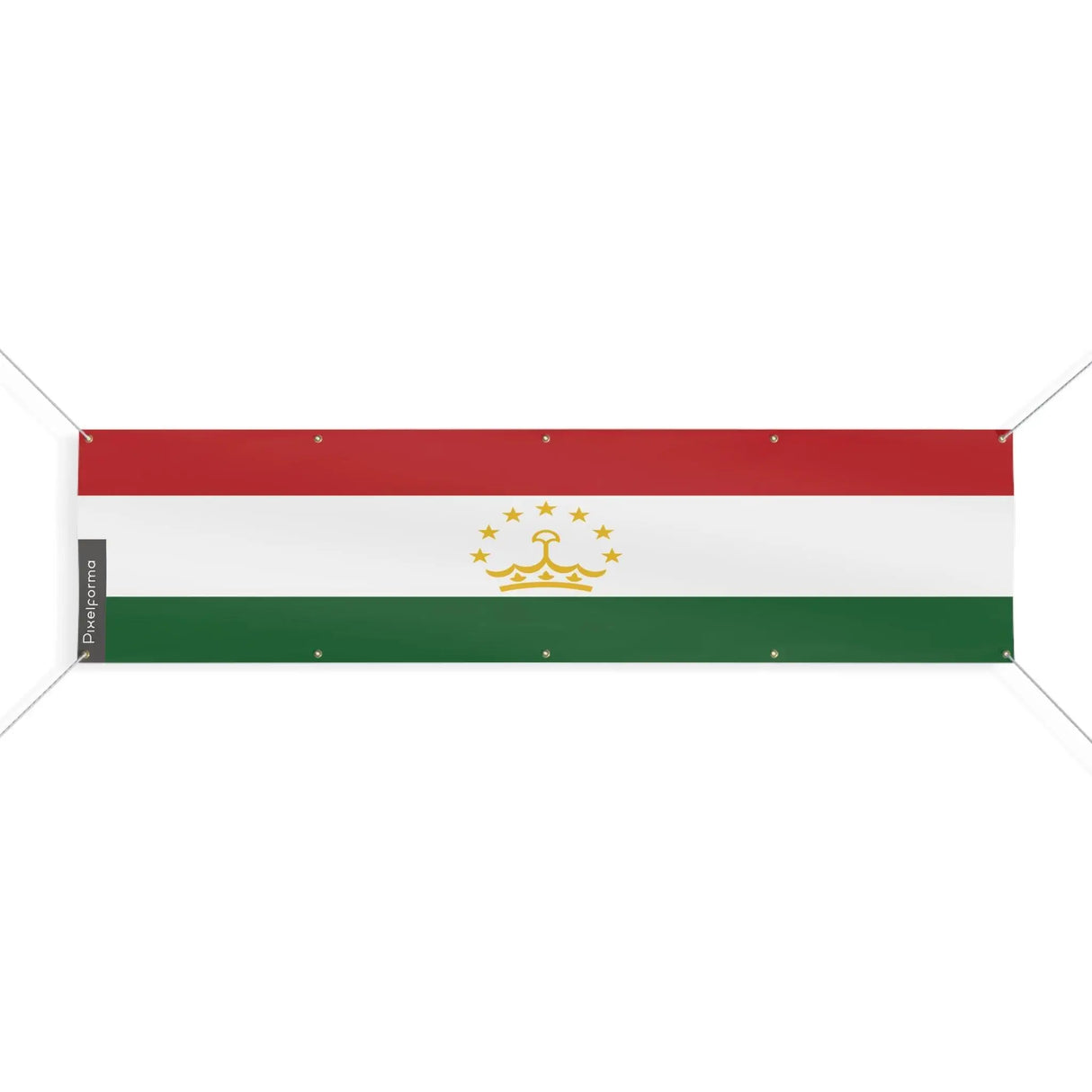 Drapeau tadjikistan polyester résistant pour extérieur