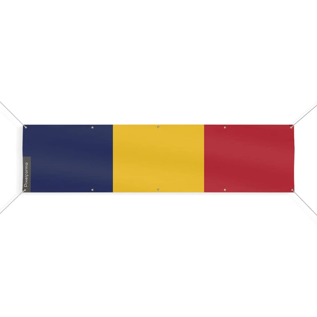 Drapeau tchad polyester résistant usage extérieur intensif