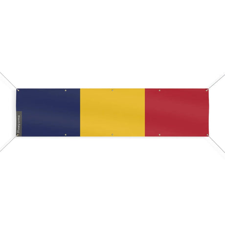 Drapeau tchad polyester résistant usage extérieur intensif